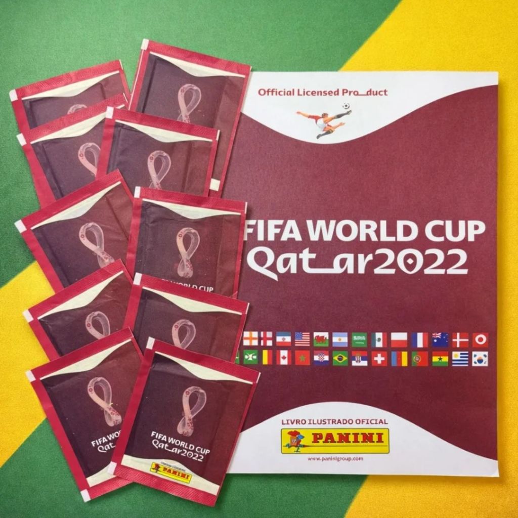 Figurinhas Sortidas Álbum Copa do Mundo 2022 - 10 Pacotes (50 figurinhas) Colecionáveis em Oferta na Shopee