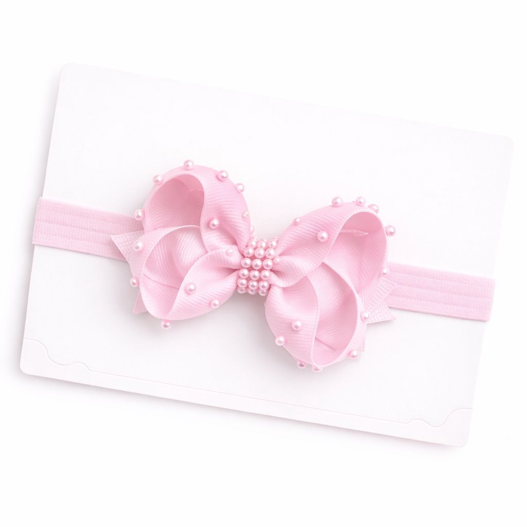 FAIXA DE MEIA DE SEDA_RN A 12 MESES_Unidade_BOUTIQUE COM APLICAÇÃO PEROLA TAMANHO P em Oferta na Shopee