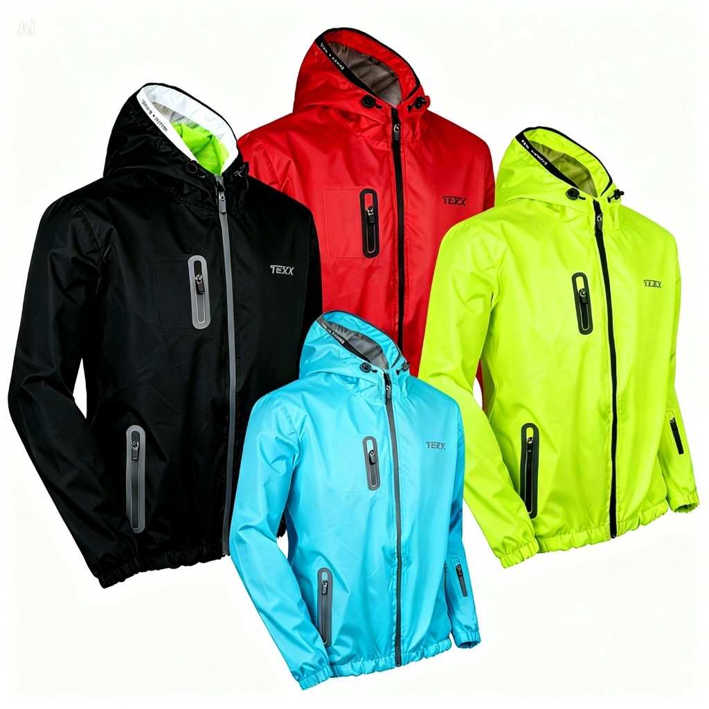 Jaqueta Texx Corta Vento Neon Moto Ciclismo Impermeável Com Balaclava Diversas Cores