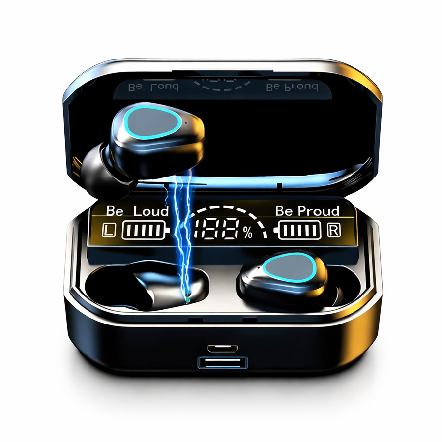 Fones de Ouvido Bluetooth M10 TWS - Redução de Ruído Inteligente e Bluetooth 5.3