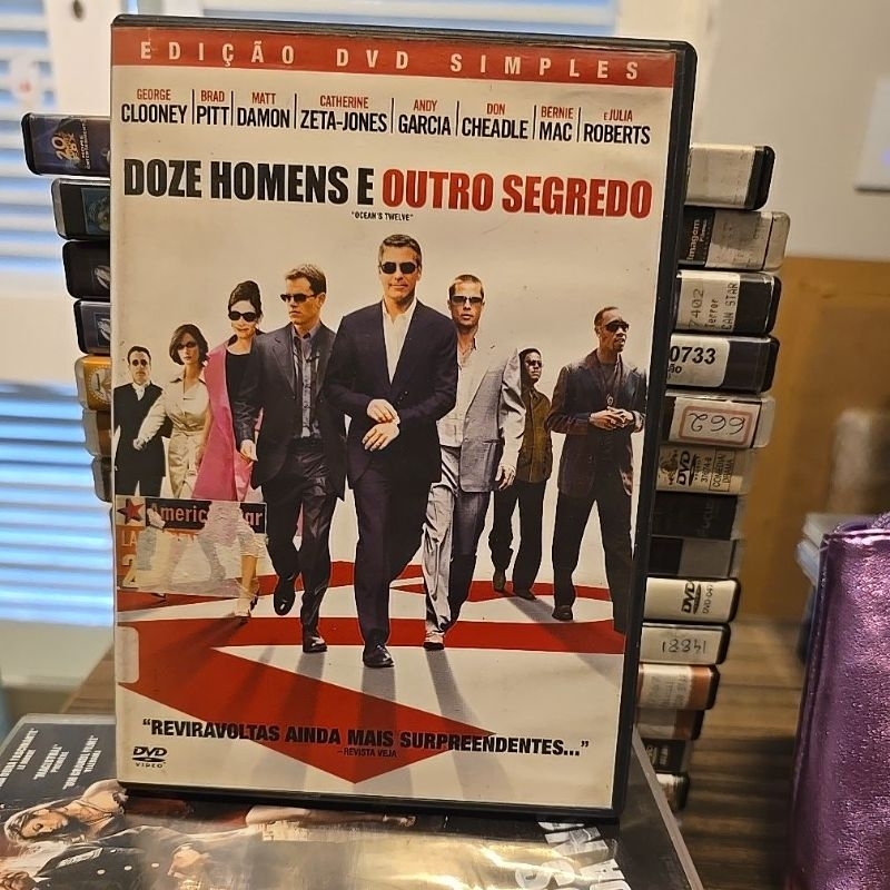 DVD Original Doze Homens e Outro Segredo - George Clooney, Brad Pitt, Matt Damon, Catherine Zeta-Jones, Andy Garcia