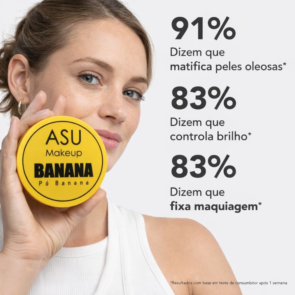 Kit 12 Pó Banana Matte Profissional | Ideal para Revenda | Controle de Oleosidade | Longa Duração em Oferta na Shopee