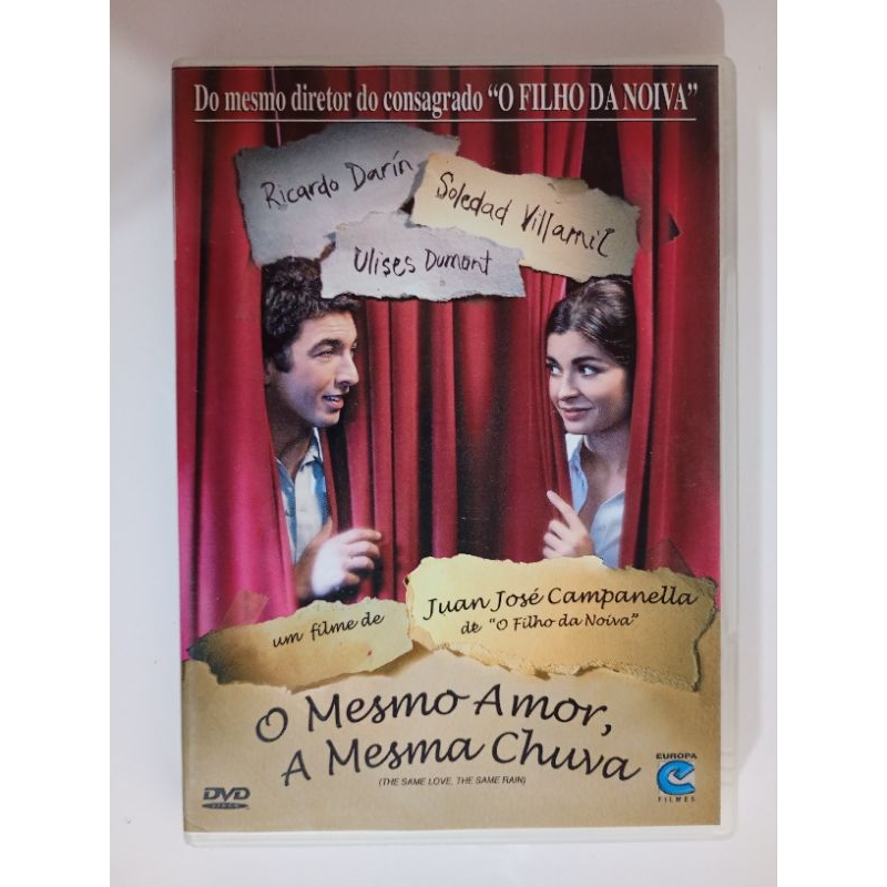 Dvd O Mesmo Amor A Mesma Chuva Ricardo Darín