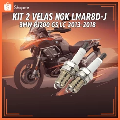 Kit 2 Velas NGK LMAR8D-J BMW R1200 GS LC 2013 - 2018