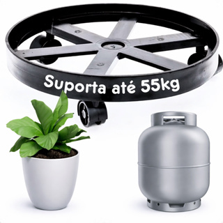 Suporte Com Rodinhas Para Botijão De gás Vaso de Planta Galão De Água bujão de gás 13kg P13 em Oferta na Shopee