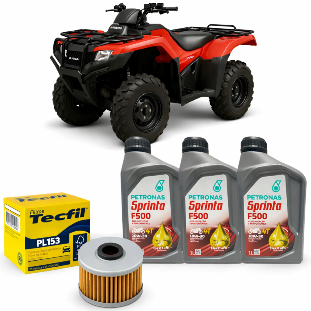 Kit Óleo + Filtro Quadriciclo Honda Fourtrax 420 em Oferta na Shopee