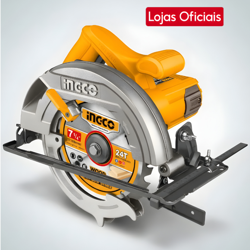 Serra Circular 7.1/4 Ingco 1400W Profissional (110V) - Corte 65mm Madeira com Disco UCS18538