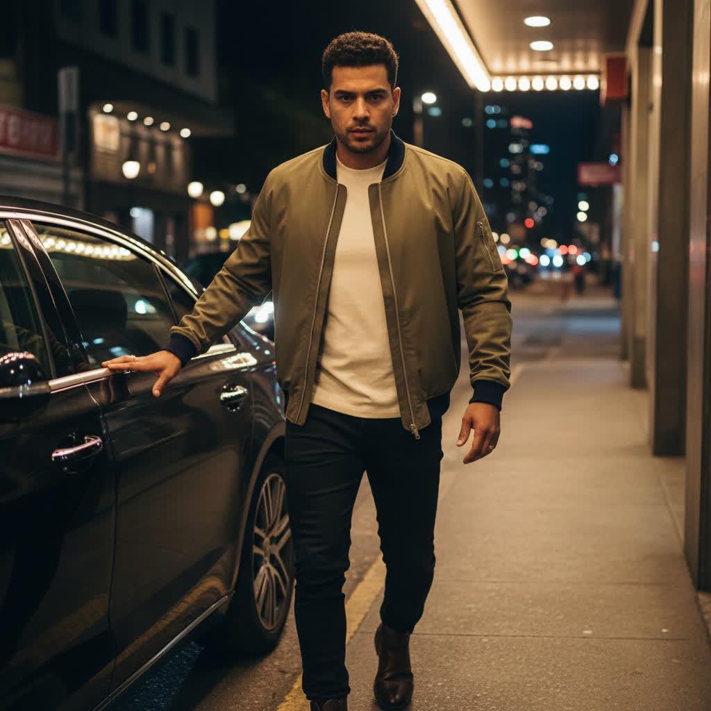 Jaqueta Masculina Forrada com Zíper e Bolsos – Estilo Casual e Social, Confortável e Moderna
