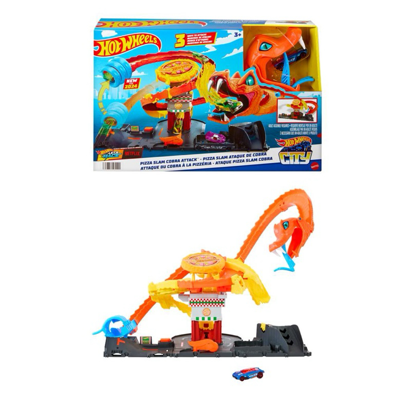 Pista Hot Wheels Ataque da Cobra Vs Pizzaria - Mattel