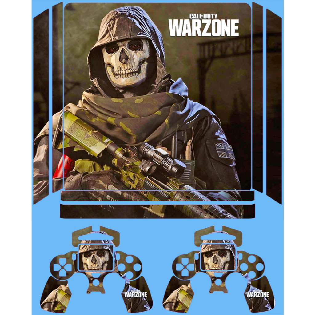Skin Adesiva PS4 Slim - Ghost Warzone