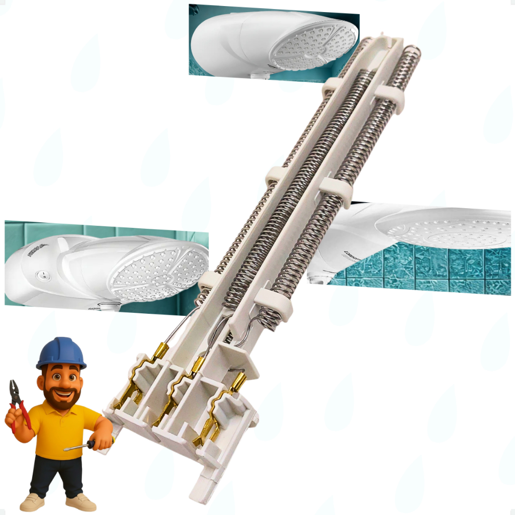 Resistência Ducha Advanced Turbo Eletrônica / Top Jet Turbo Eletrônica 7500W 220V - PMR Resistências