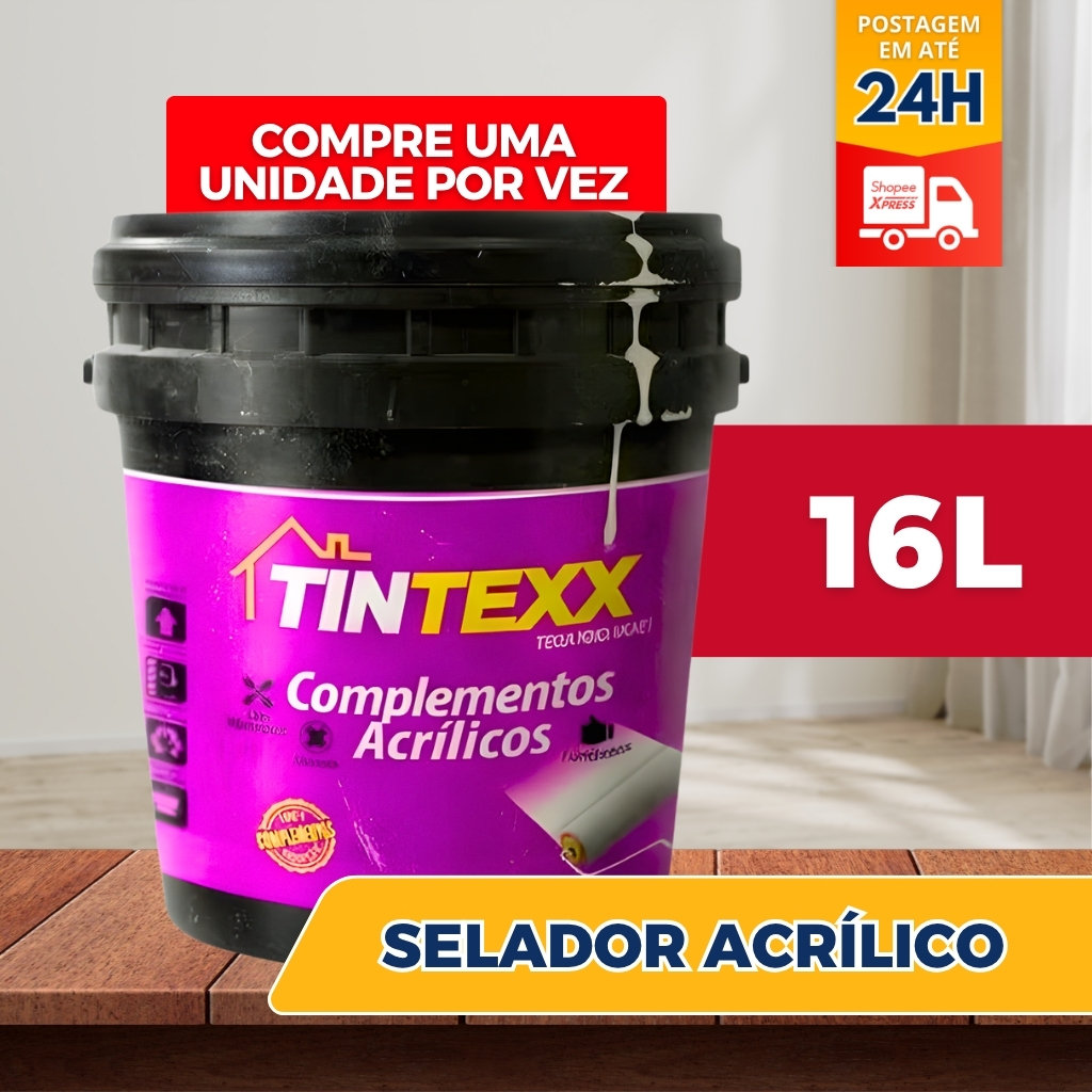 Selador Acrílico De Parede Branco 16l Tintexx em Oferta na Shopee