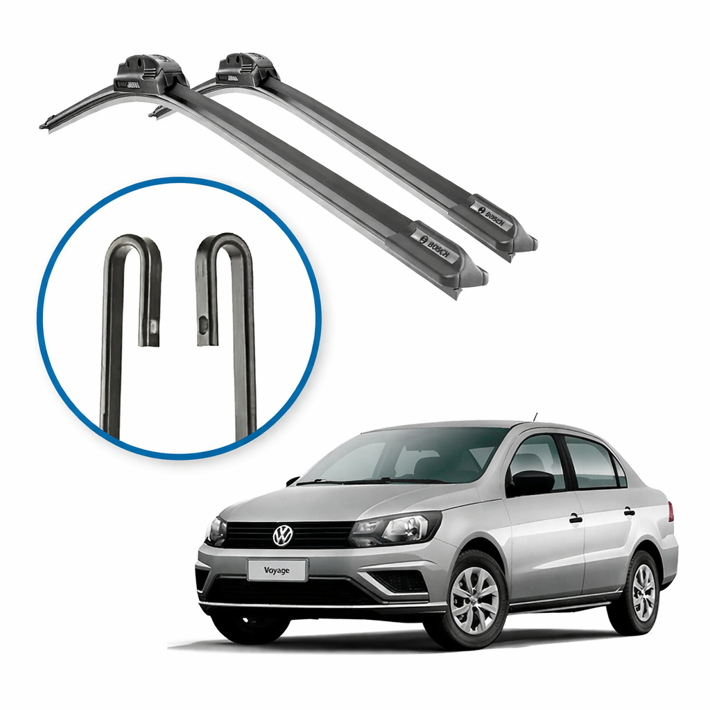 Palheta Limpador de Para-brisa VW Voyage 2009 a 2021 – Encaixe Perfeito, Alta Durabilidade e Limpeza Eficiente