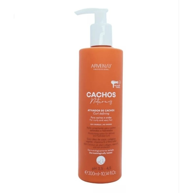 Creme Ativador de Cachos Arvensis 300ml - Hidratação e Controle de Frizz