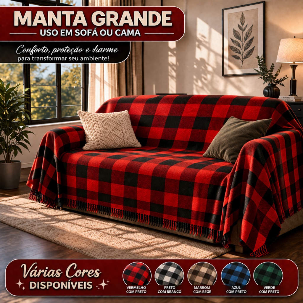 Manta Para Sofá Grande 2,40 x 1,80 Tecido Grosso Tipo Capa Para Sofá Algodão Protetor Sofá em Oferta na Shopee