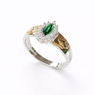 Anel Formatura Feminino Prata 950 Ouro 18K 750 / Anel De Formatura Prata 950 - Todos Cursos 04