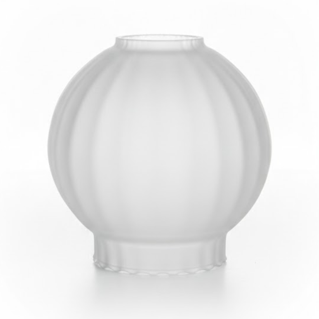 Cupula para Abajur Vidro de Lustre Para Reposição Modelo Globo Fosco 16 x 16