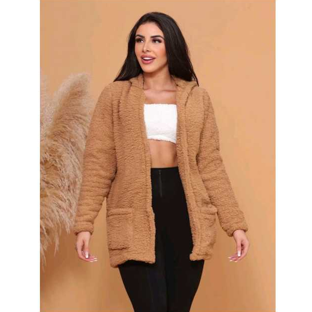 Casaco Feminino Grosso Pelinho Teddy Inverno frio  2026