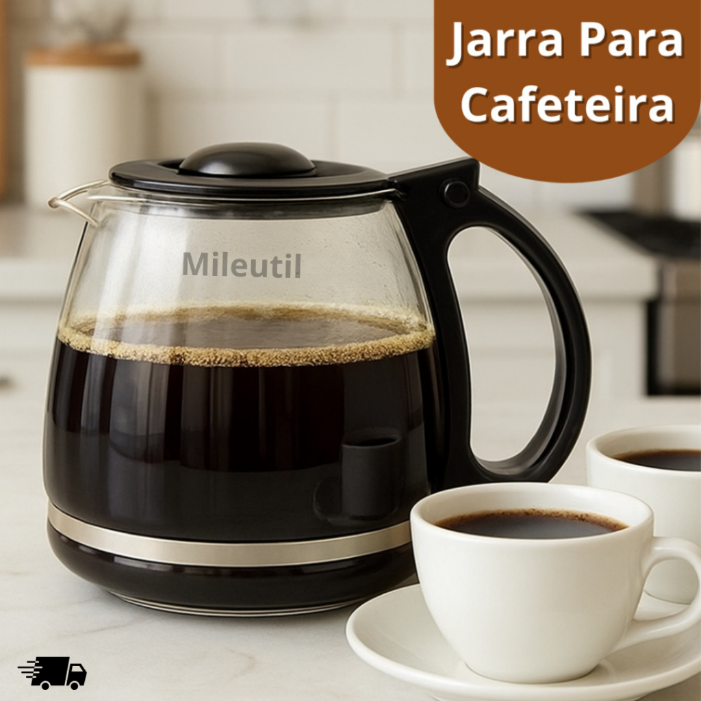 Jarra Para Cafeteira Britânia Cp15 Inox Vidro Reforçado em Oferta na Shopee