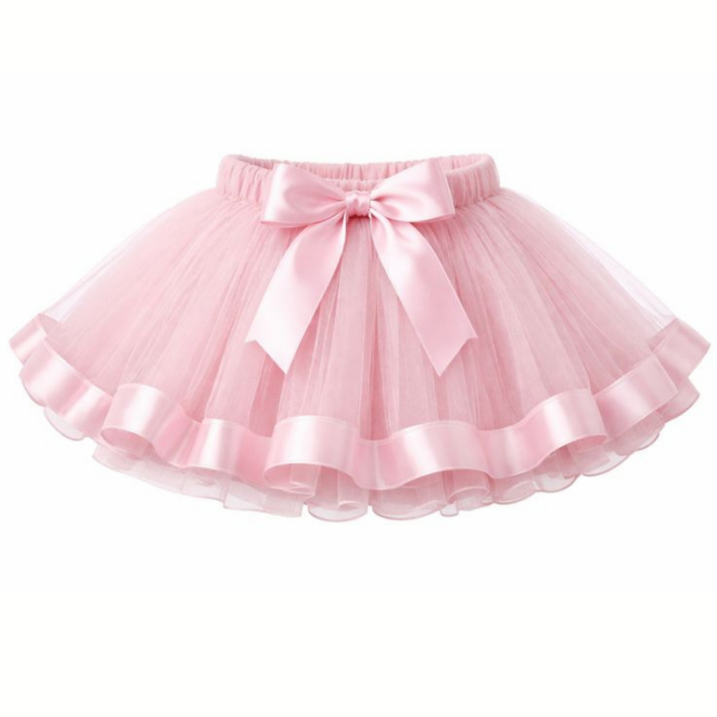 Saia Tutu Ballet Infantil Rosa Bebê | Tule Macio com Cós Elástico | Ideal para Aula de Dança