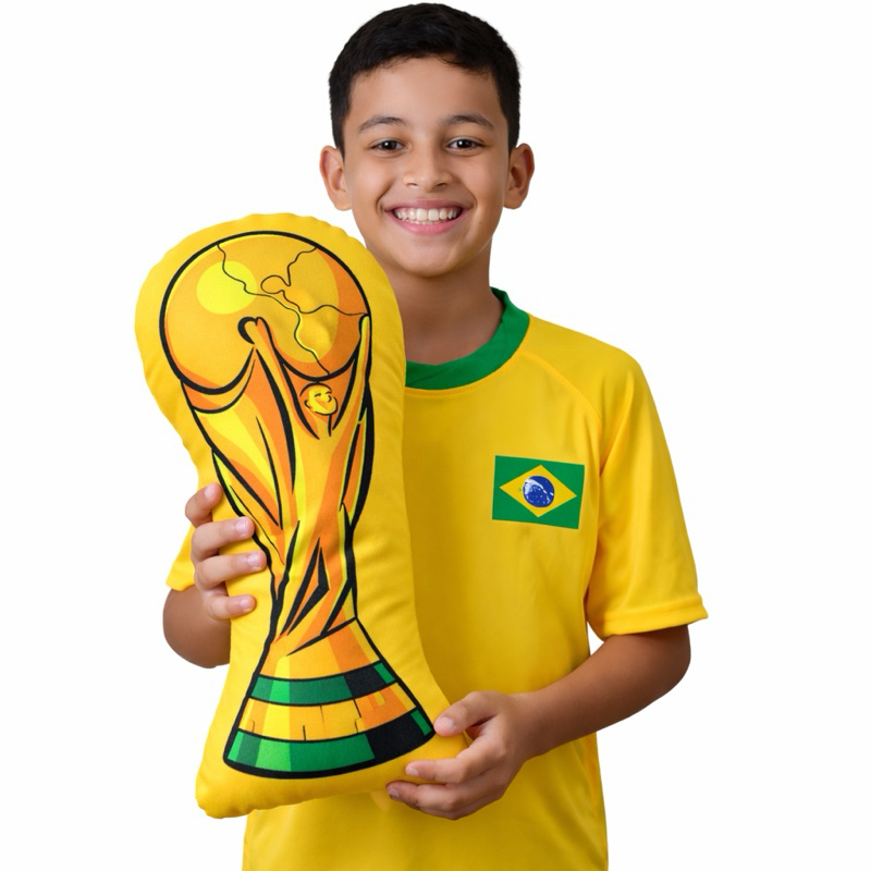 Almofadas 3D copa do mundo 2026 Brasil decoração do Brasil vários modelos