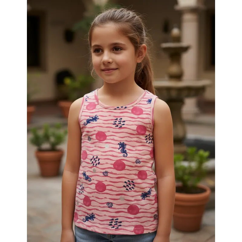 Camiseta regata infantil feminina, tamanho 6, Elian