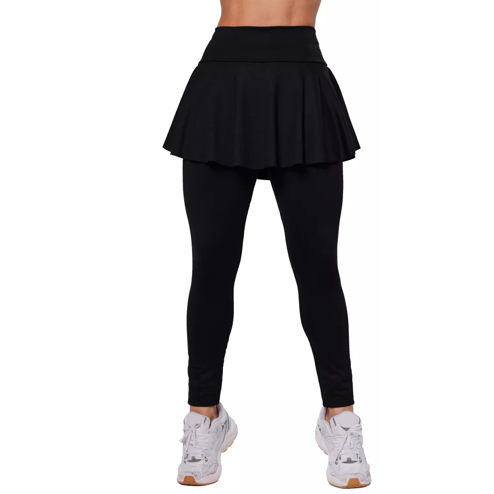 legging saia tapa bumbum/suplex em poliester fitness