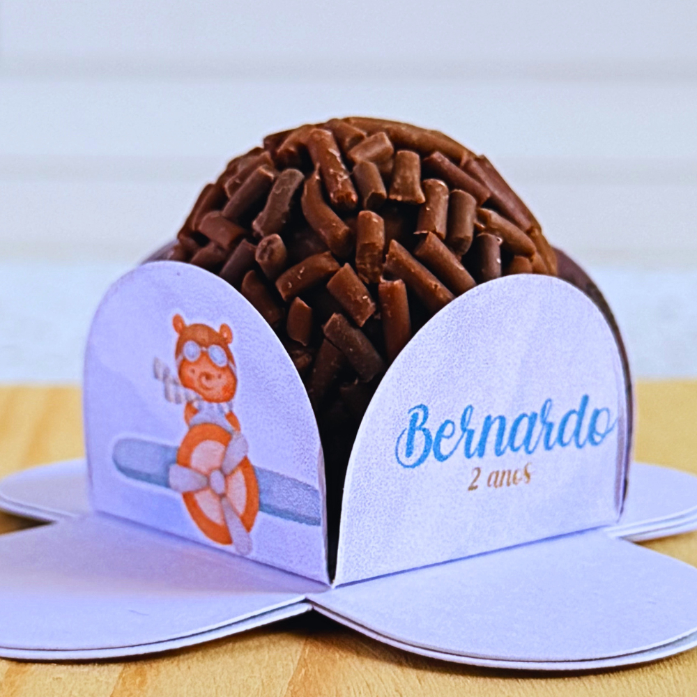 FORMINHAS PARA DOCES URSINHO AVIADOR | BRIGADEIRO | PERSONALIZADO | LEMBRACINHA | FESTA INFANTIL | ANIVERSÁRIO