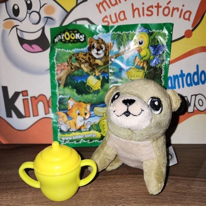 Kinder ovo de páscoa_ pelúcia edição natoons 2015_ lontra FSD07
