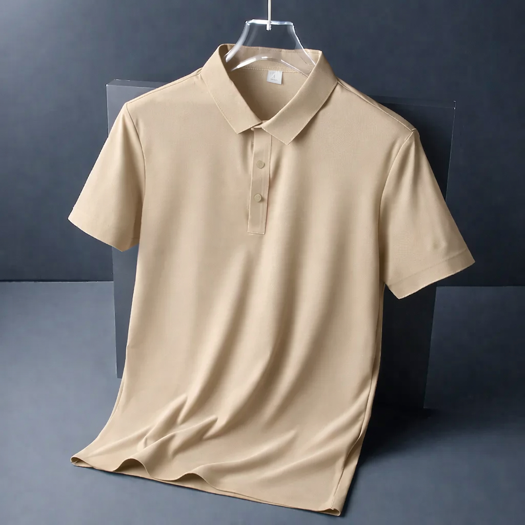Camisa Gola Polo Seda Gelada Masculino Respirável Sacagem rapida Casual Elegante Premium Qualidade