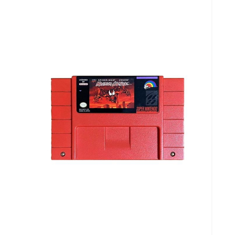 Spider-Man & Venom Maximun Carnage Super Nintendo Jogo Novo de Alta Qualidade