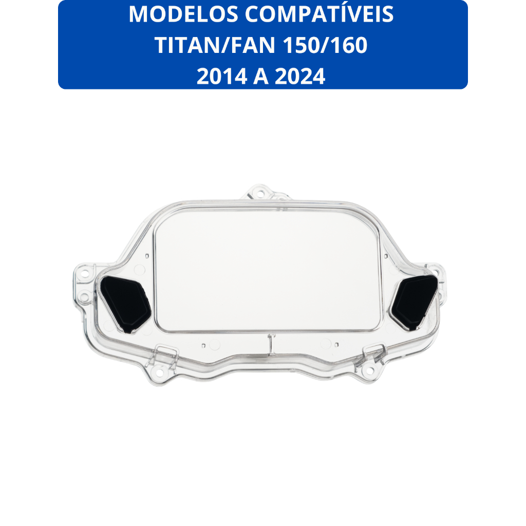 Carcaça  Lente Superior Painel Titan Fan 150/160 - 2014-2015-2016-2017-2018-2019-2020-2021-2022-2023-2024