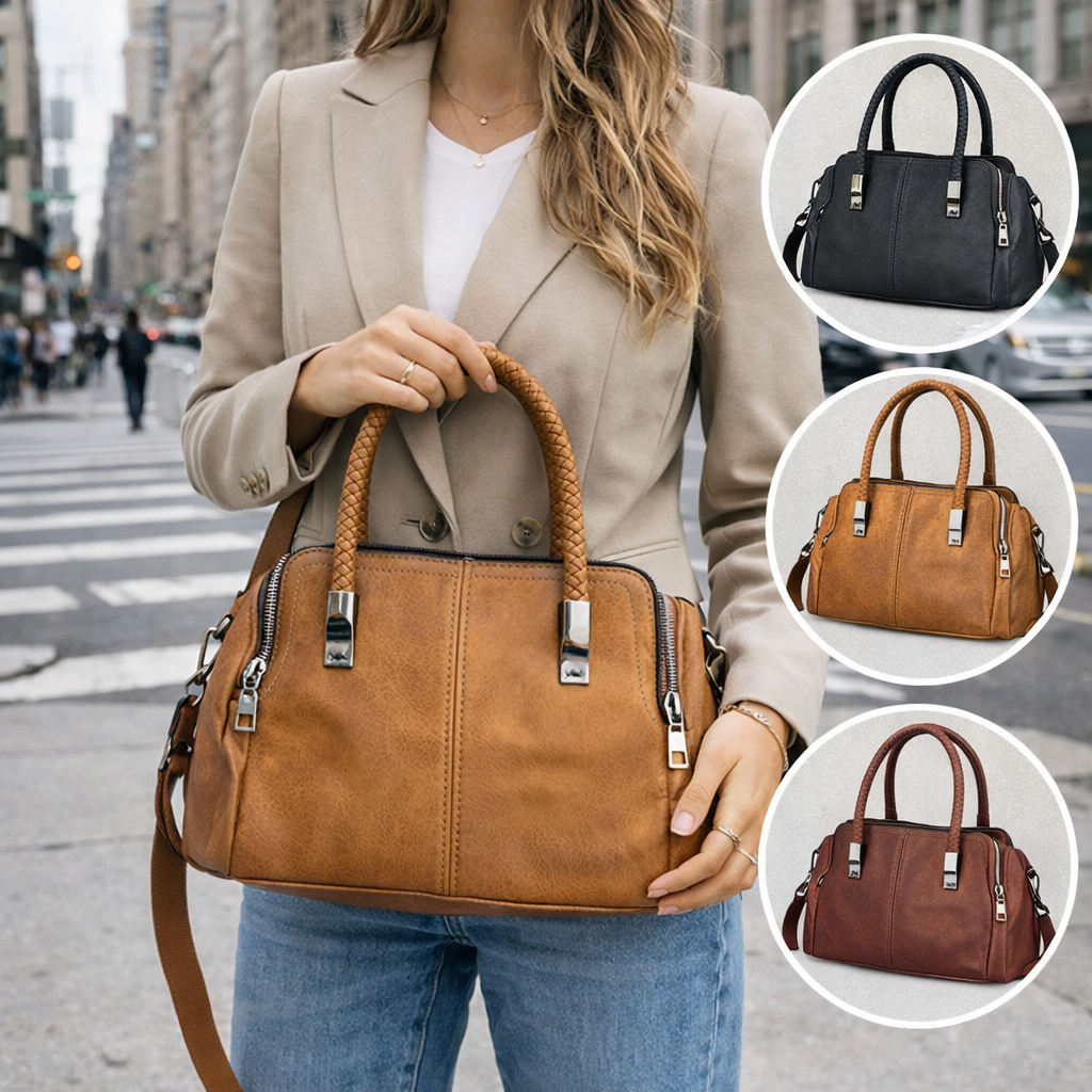 Bolsa Feminina Elegante Luxo Ombro e Transversal Moderna Espaçosa