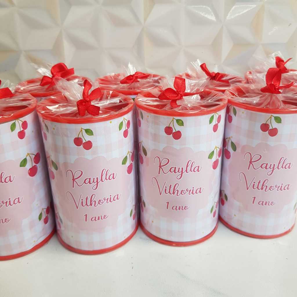 Cofrinhos Cerejinhas Personalizadas Para Lembrancinhas