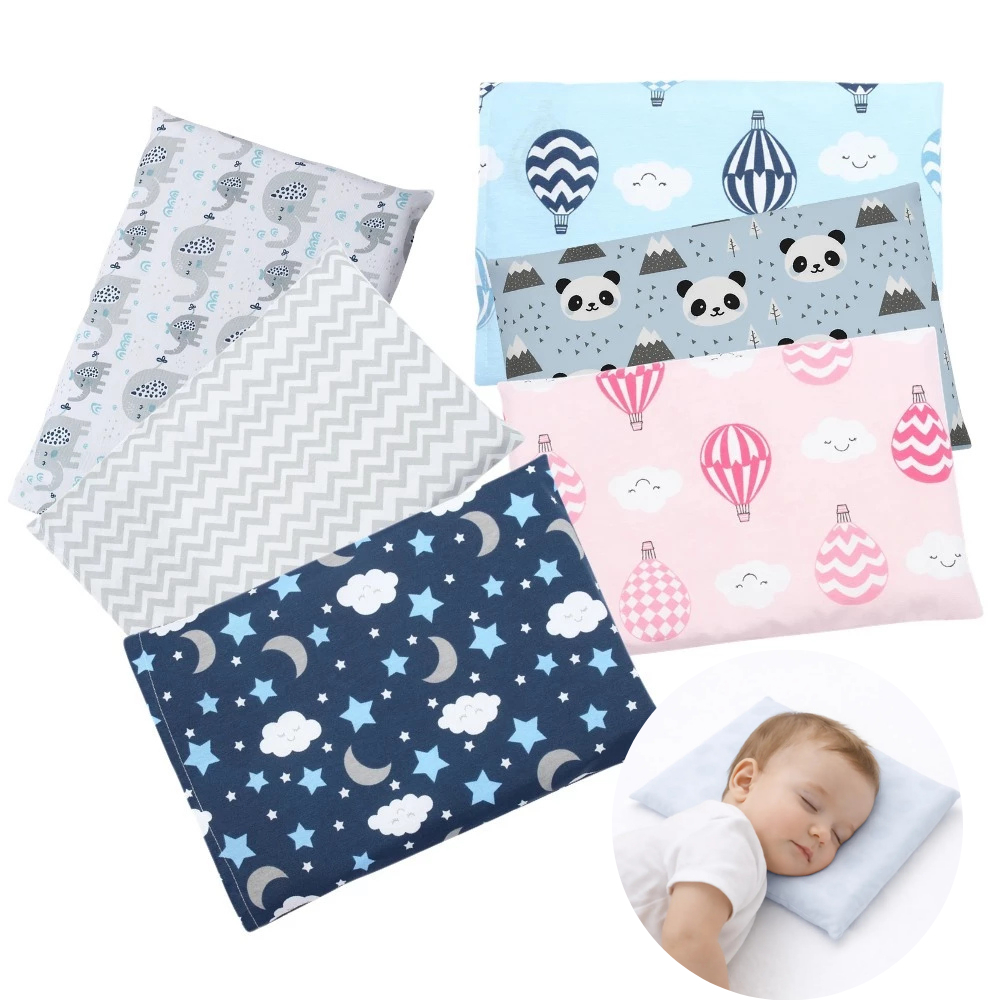 Travesseiro Antissufocante para Bebê + Fronha Estampada 100% Algodão