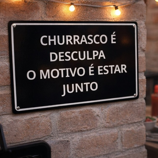 Placa Churrasco Plaquinha 10x15 Plástico relevo imitando de rua CARROS MOTO GRUPO PRAIA CARIOCA RIO