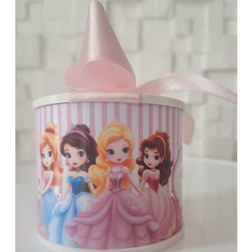 Kit Tubolata Personalizada 5x6 - Lembrancinha para aniversário l Nascimento l Batizado - Princesas - Vários temas