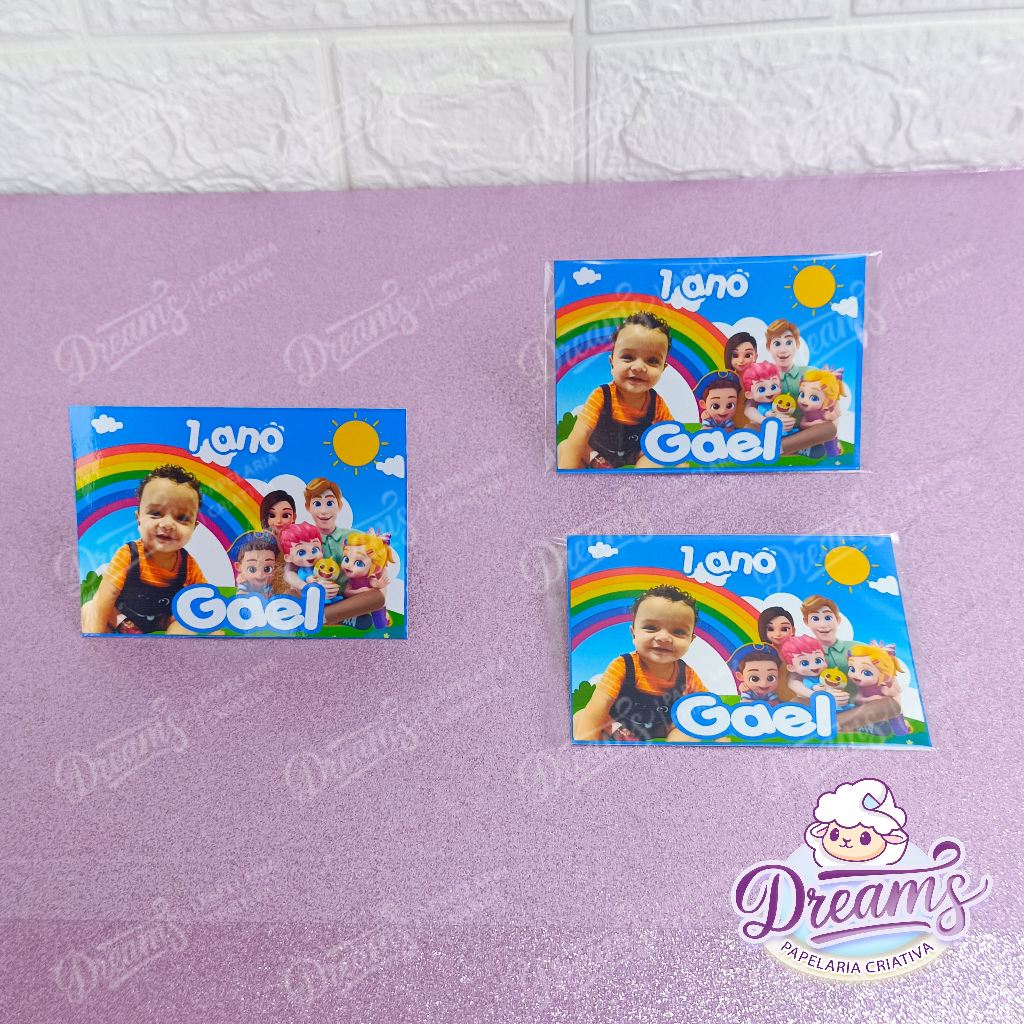 20 Imãs de Geladeira 10x15cm Personalizado festa infantil Bebe Finn