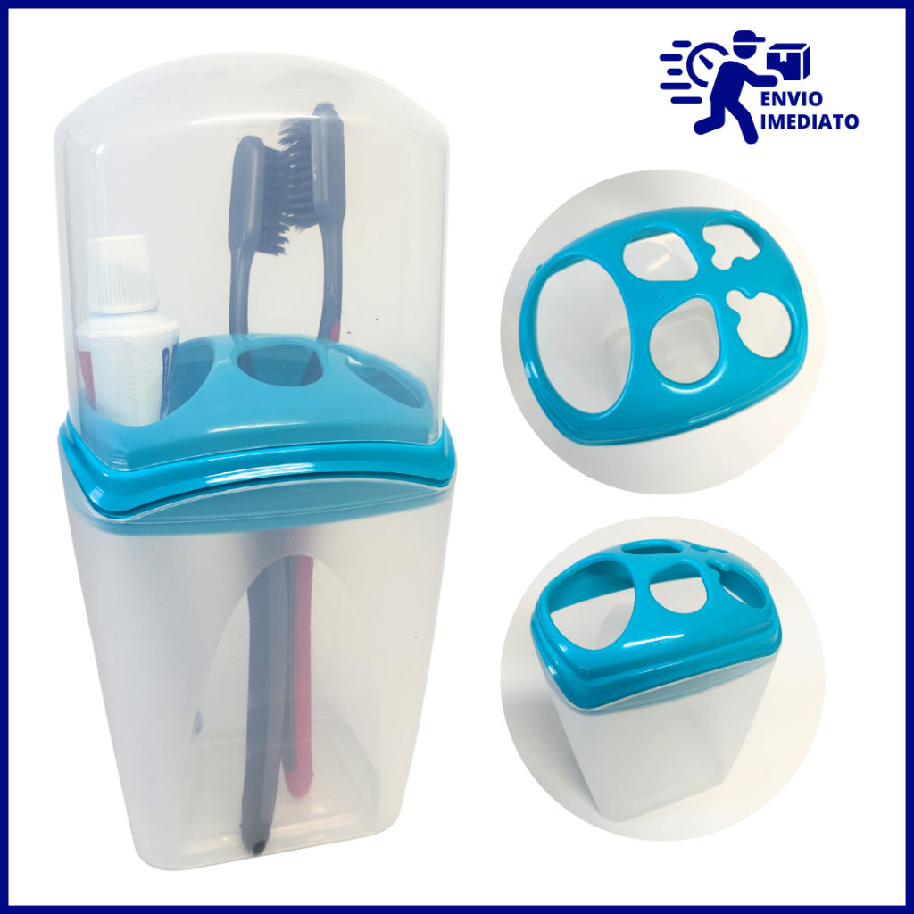 Porta Escova Dentes Creme Dental Tampa 5 Divisórias Bancada Pia