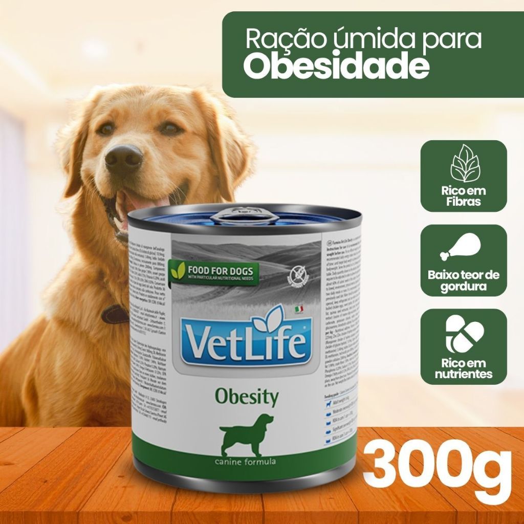 Ração Úmida Vet Life Obesity Cães 300g em Oferta na Shopee