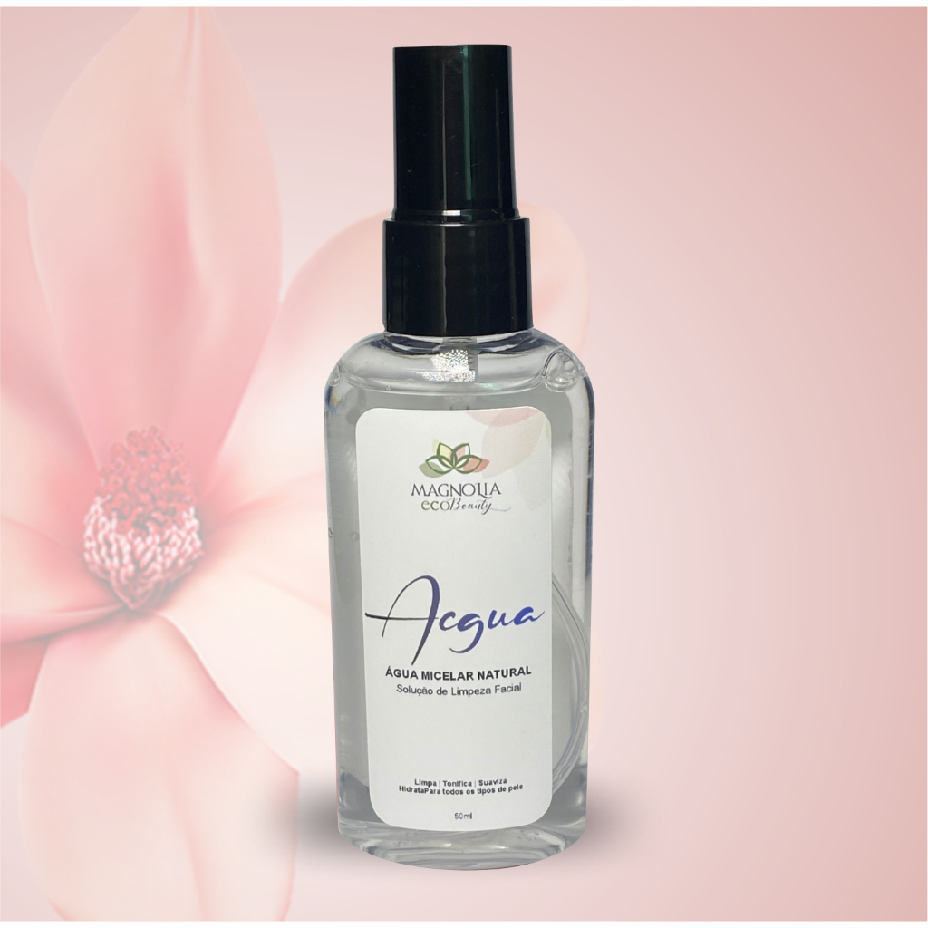 ÁGUA MICELAR NATURAL Solução de Limpeza Facial