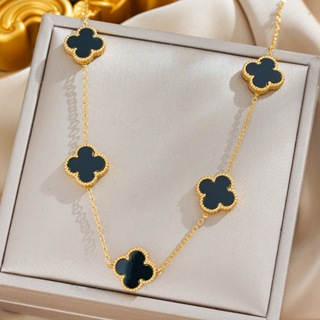 Este novo colar é feito de aço inoxidável 18K e é perfeito para férias casuais e festas.45+5cm em Oferta na Shopee