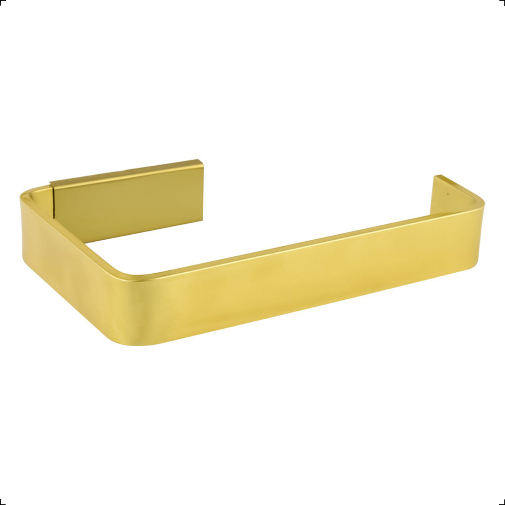 Papeleira Suporte Porta Papel Higiênico Banheiro Dourado