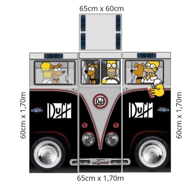 Adesivo Geladeira Personalizado Envelopamento   Duff