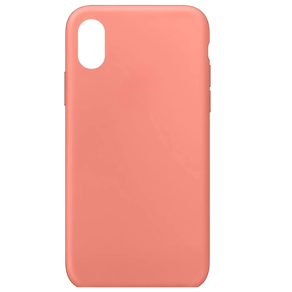 Capinha Salmão Para Iphone XR Fechada nas Laterais Case Aveludada e Silicone Proteção