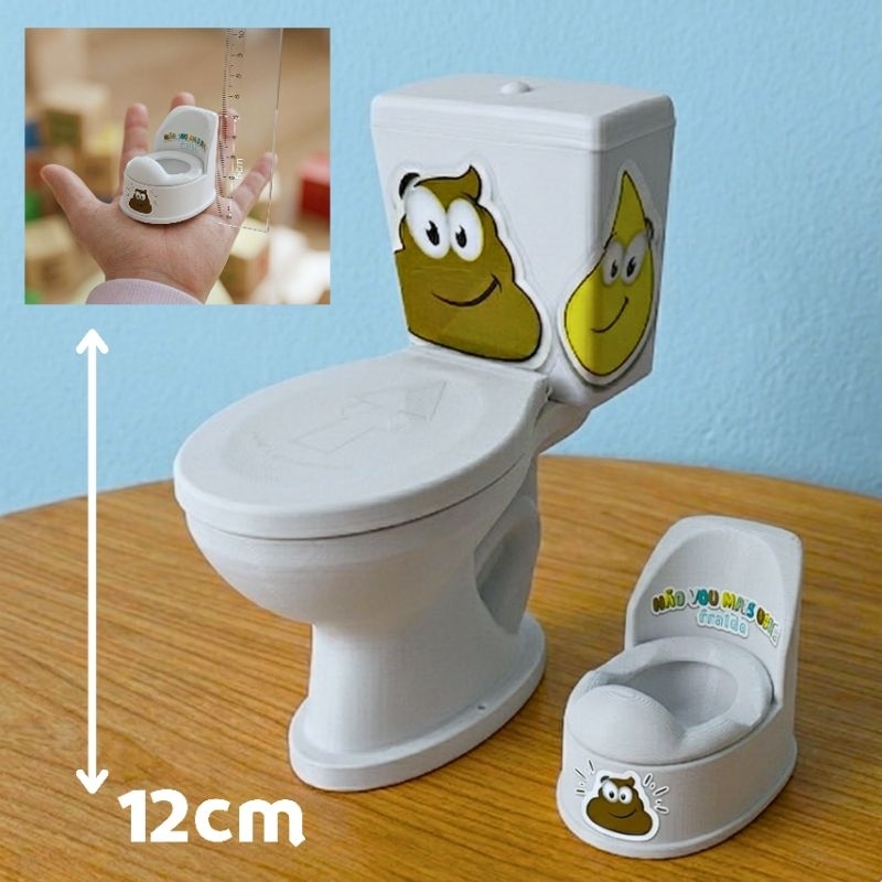 Kit treinamento privadinha e penico com alvo do xixi e cocô brinquedo