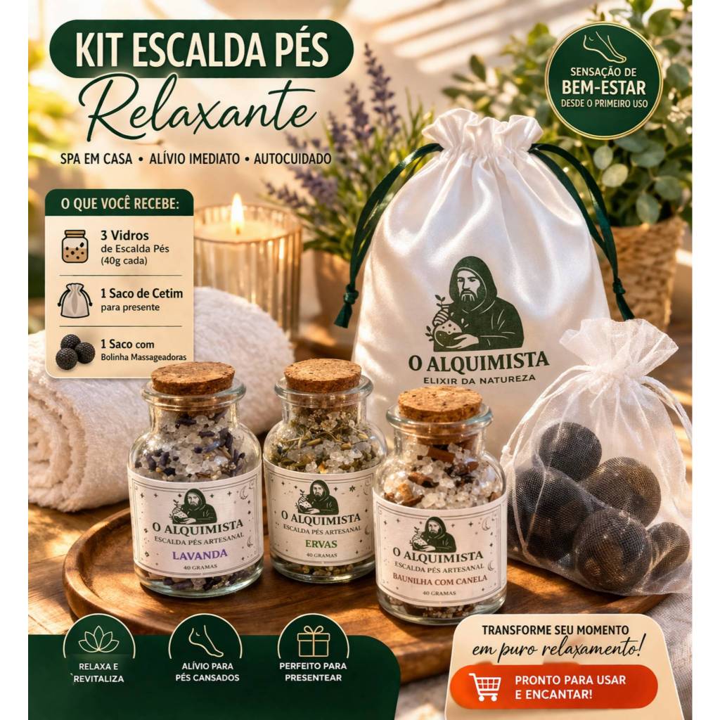 Kit Spa Relaxante para os Pés | Alívio do Estresse + Autocuidado em Casa