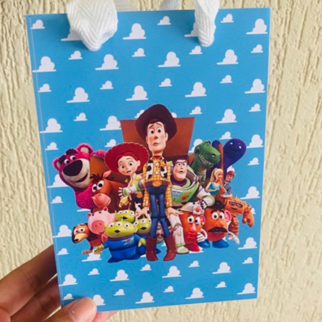 Sacolinha Personalizada Toy Story | Lembrancinha Festa Infantil Toy Story | Sacola Personalizada