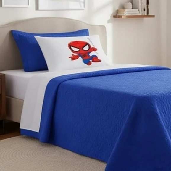 KIT COBRE LEITO PERSONAGENS INFANTIL HOMEM ARANHA COM 02 PEÇAS SOLTEIRO VÁRIAS CORES PROMOÇÃO !