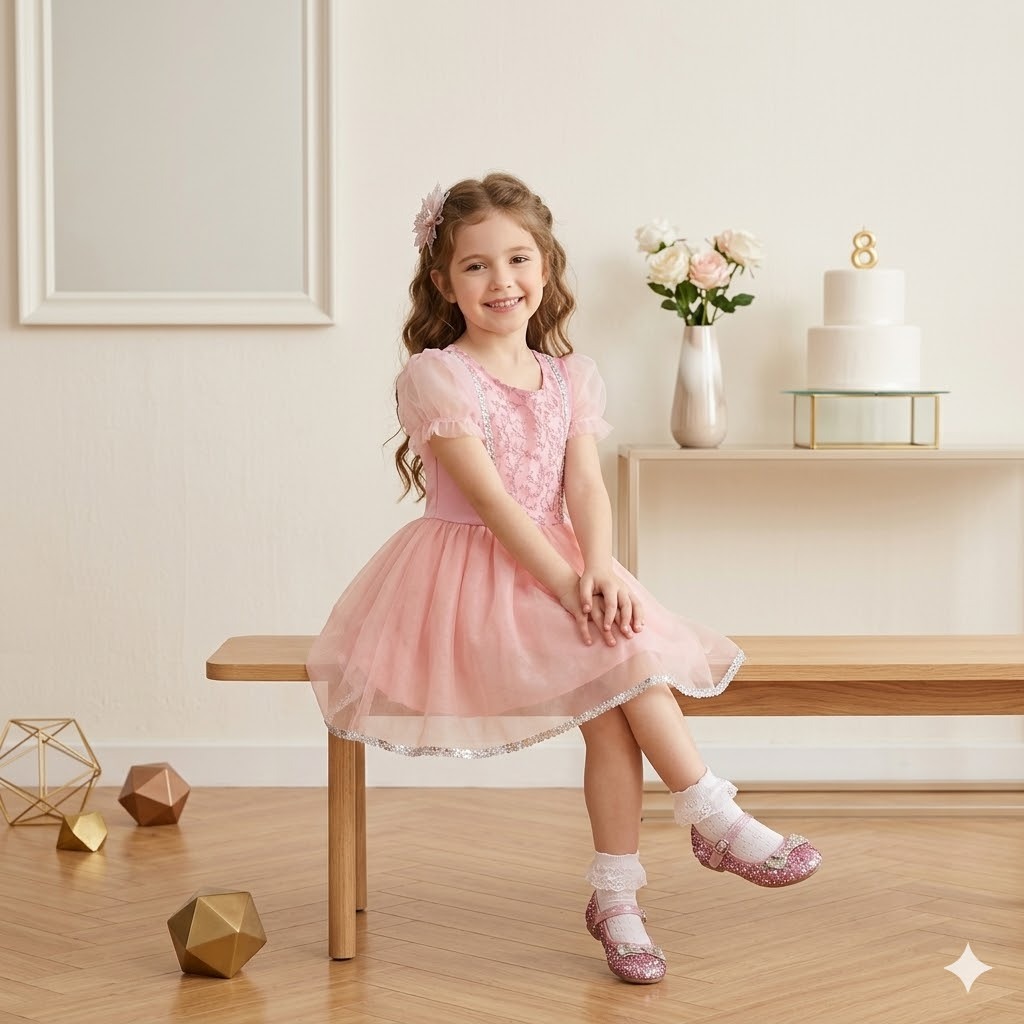 Vestido Princesa Aurora Bela Adormecida Rosa Festa Aniversário Roupa de Menina Brilho Organza em Oferta na Shopee